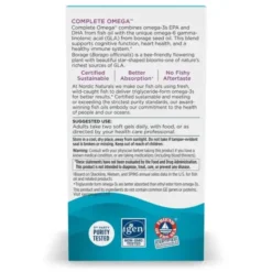 Nordic Naturals, Complete Omega 565 mg, smak cytrynowy, kapsułki, 120 szt.
