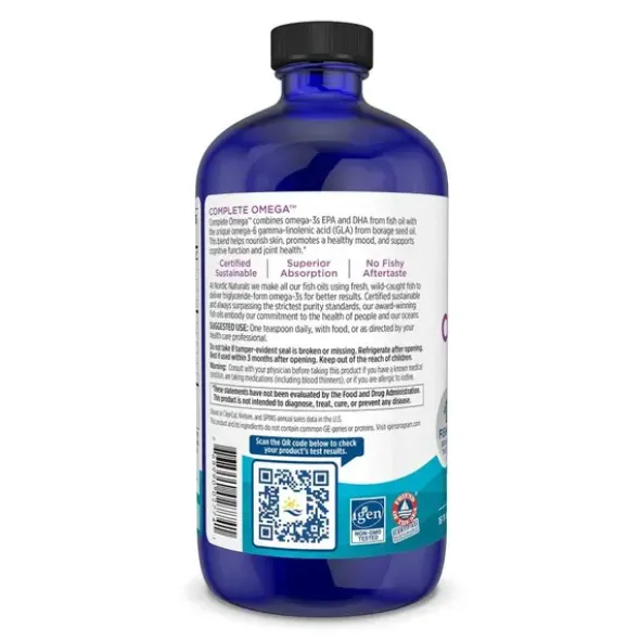 Nordic Naturals Complete Omega 1270 mg, płyn, smak cytrynowy, 473 ml