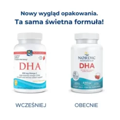 Nordic Naturals, DHA 830 mg, smak truskawkowy, kapsułki, 90 szt.