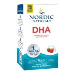 Nordic Naturals, DHA 830 mg, smak truskawkowy, kapsułki, 90 szt.