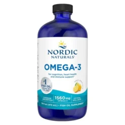Nordic Naturals, Omega-3 1560 mg, smak cytrynowy, płyn, 473 ml