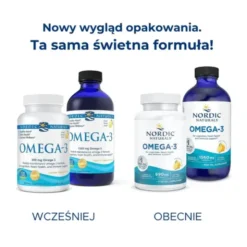 Nordic Naturals, Omega-3 1560 mg, smak cytrynowy, płyn, 473 ml