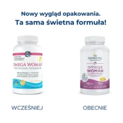 Nordic Naturals, Omega Woman, 500 mg, kapsułki, 120 szt.