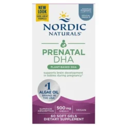 Nordic Naturals Prenatal DHA Vegan 500 mg, kapsułki, 60 szt.