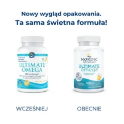 Nordic Naturals Ultimate Omega 1280 mg, kapsułki, smak cytrynowy, 60 szt.