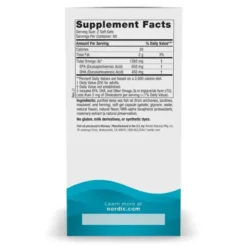Nordic Naturals Ultimate Omega 1280 mg, kapsułki, smak cytrynowy, 120 szt.