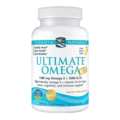 Nordic Naturals Ultimate Omega Xtra 1480 mg, kapsułki, smak cytrynowy, 60 szt.