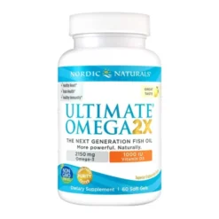 Nordic Naturals, Ultimate Omega 2X with Vitamin D3 2150 mg Lemon, kapsułki, 60 szt.