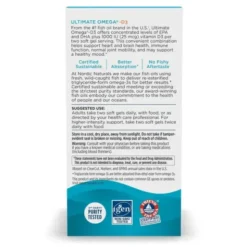 Nordic Naturals, Ultimate Omega-D3 1280 mg, kapsułki, smak cytrynowy, 60 szt.
