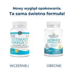 Nordic Naturals, Ultimate Omega-D3 1280 mg, kapsułki, smak cytrynowy, 60 szt.
