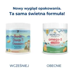 Nordic Omega-3 Gummies, 82 mg Tangerine Treats, żelki, 120 szt.