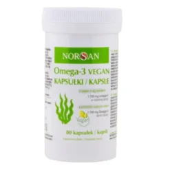 Norsan Omega-3 Vegan, kapsułki, 80 szt.