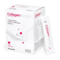 Norsa Pharma Collagen Nucleo, saszetki z proszkiem, smak waniliowy, 30 szt.