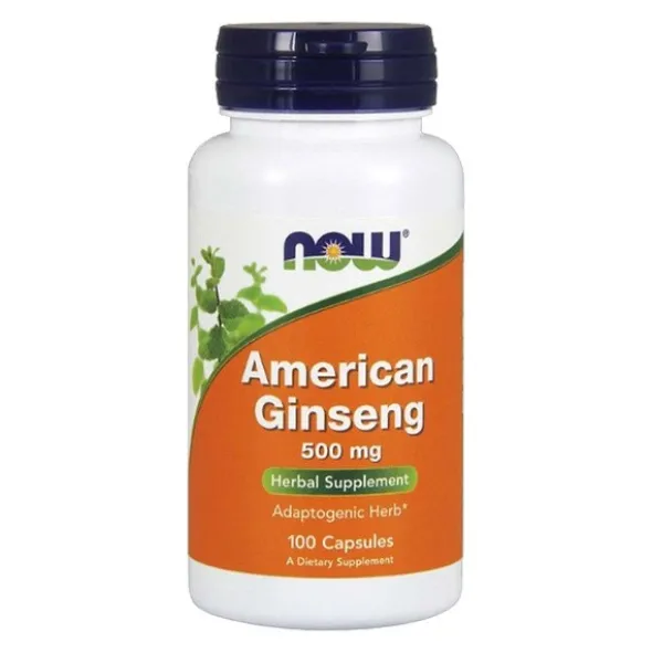 Now Foods American Ginseng 500 mg, kapsułki, 100 szt.