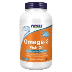 NOW Foods Omega-3 Moleculary Distilled, kapsułki, 200 szt.