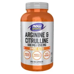 Now Sports Arginine & Citrulline, kapsułki, 240 szt.