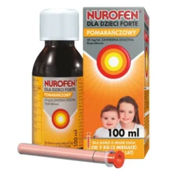 Nurofen dla dzieci Forte, 40 mg/ml, zawiesina doustna o smaku pomarańczowym, 100 ml
