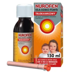 Nurofen dla dzieci Forte truskawkowy, 40mg/ml, zawiesina doustna, 150 ml