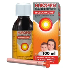 Nurofen dla dzieci Forte truskawkowy, 40 mg/ml, zawiesina doustna, 100 ml