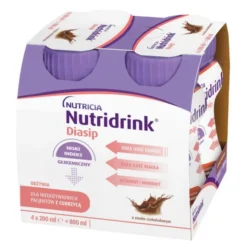 Nutridrink Diasip, płyn, smak czekoladowy, 4 x 200 ml