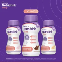 Nutridrink Diasip, płyn, smak waniliowy, 4 x 200 ml