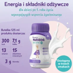 Nutridrink dla dzieci, płyn, smak neutralny, 4 x 125 ml