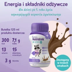 Nutridrink dla dzieci, płyn, smak czekoladowo - karmelowy, 4 x 125 ml