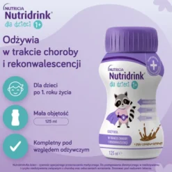 Nutridrink dla dzieci, płyn, smak czekoladowo - karmelowy, 4 x 125 ml