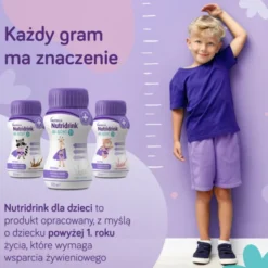 Nutridrink dla dzieci, płyn, smak czekoladowo - karmelowy, 4 x 125 ml