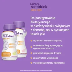 Nutridrink Juice Style, płyn, smak orzeźwiającej maliny, 4 x 200 ml