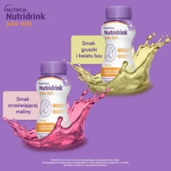 Nutridrink Juice Style, płyn, smak orzeźwiającej maliny, 4 x 200 ml