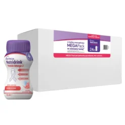 Nutridrink Protein Omega 3, zestaw MEGA Pack o smaku truskawkowo-malinowym (6 x 4) x 125 ml
