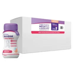 Nutridrink Protein Omega 3, zestaw MEGA Pack o smaku mango-brzoskwinia (6 x 4) x 125 ml
