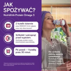 Nutridrink Protein Omega 3, zestaw MEGA Pack o smaku mango-brzoskwinia (6 x 4) x 125 ml
