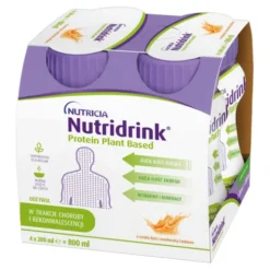 Nutridrink Protein Plant Based, płyn o smaku dyni z marchewką i imbirem, 4 x 200 ml