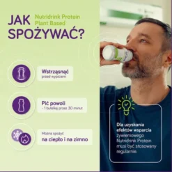 Nutridrink Protein Plant Based, płyn o smaku groszku z miętą, 4 x 200 ml