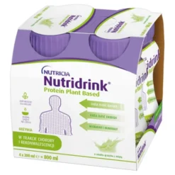 Nutridrink Protein Plant Based, płyn o smaku groszku z miętą, 4 x 200 ml