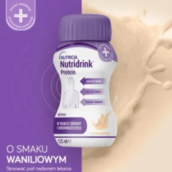 Nutridrink Protein, płyn o smaku waniliowym, 4 x 125 ml