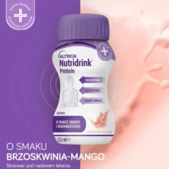 Nutridrink Protein, płyn o smaku brzoskwinia-mango, 4 x 125 ml