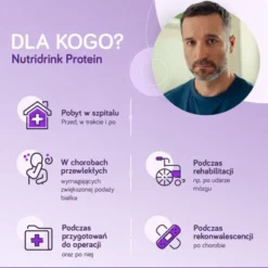 Nutridrink Protein, rześki smak czerwonych owoców, płyn, 4 x 125 ml