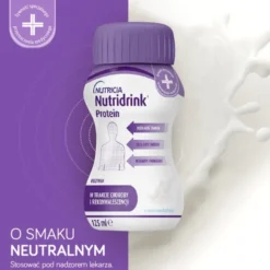 Nutridrink Protein, smak neutralny, płyn, 4 x 125 ml