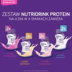 Nutridrink Protein Zestaw Smaków, płyn, mix smaków 8 x 125 ml