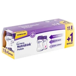 Nutridrink Protein Zestaw Smaków, płyn, 8 x 125 ml, smak owoce leśne, 4 x 125 ml, smak neutralny