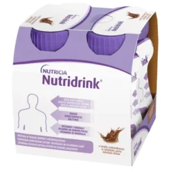Nutridrink, smak czekoladowy, płyn, 4 x 125 ml