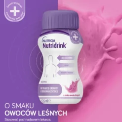 Nutridrink, smak owoców leśnych, płyn, 4 x 125 ml