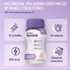 Nutridrink, smak owoców leśnych, płyn, 4 x 125 ml