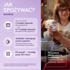 Nutridrink, smak waniliowy, płyn, 4 x 125 ml