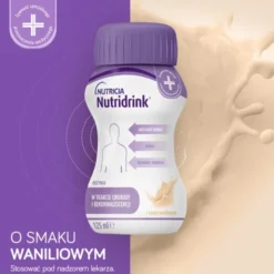 Nutridrink, smak waniliowy, płyn, 4 x 125 ml