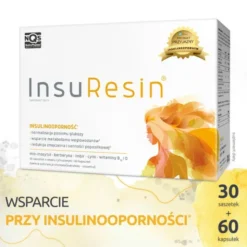 NutroPharma, InsuResin, smak cytrusowy, saszetki + kapsułki, 30 szt. + 60 szt.