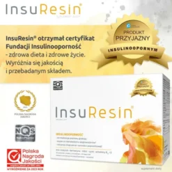 NutroPharma, InsuResin, smak cytrusowy, saszetki + kapsułki, 30 szt. + 60 szt.